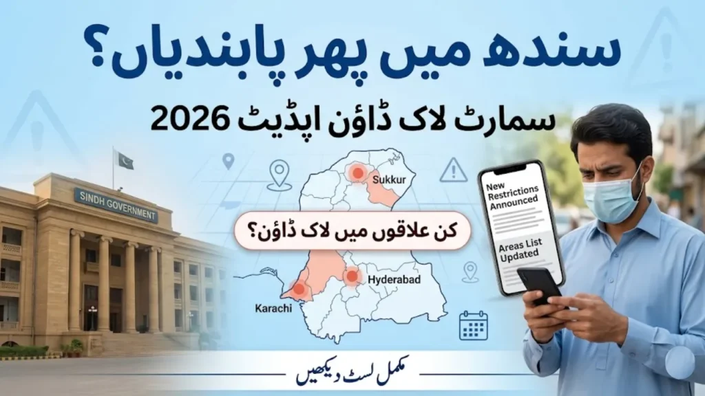 Sindh Govt Smart Lockdown Update New Restrictions and Areas List Announced